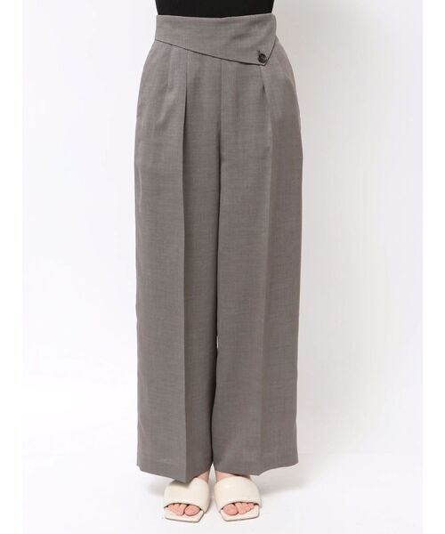 LAGUNAMOON(ラグナムーン)の「ラペルワイドパンツ(その他パンツ・レディース・グレー/ライトグリーン・SMALL/MEDIUM)」の7枚目の写真