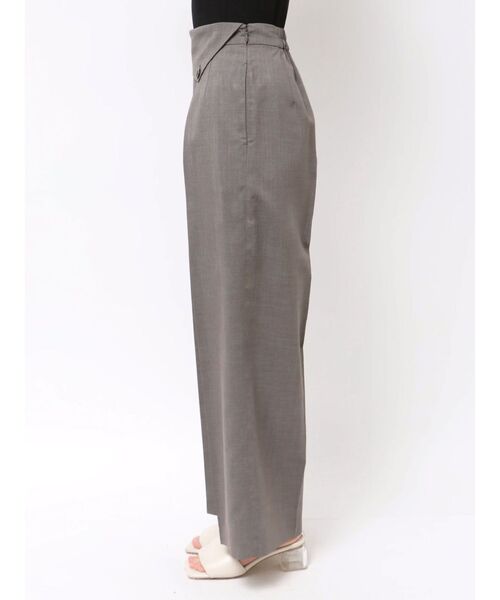 LAGUNAMOON(ラグナムーン)の「ラペルワイドパンツ(その他パンツ・レディース・グレー/ライトグリーン・SMALL/MEDIUM)」の6枚目の写真