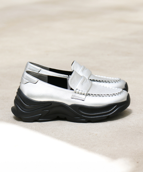 【新品/未使用】Au BANNISTER 軽量厚底ローファー 販売店舗限定】軽量 厚底ローファー｜Au BANNISTER / オゥ