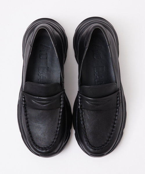 Au BANNISTER(オゥバニスター)の「【軽量/厚底】ローファーモチーフスニーカー(ローファー・レディース・アイボリー/ブラック/シルバー・LL/S/M/L)」の9枚目の写真