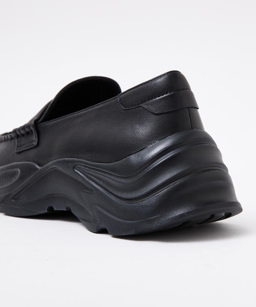 Au BANNISTER(オゥバニスター)の「【軽量/厚底】ローファーモチーフスニーカー(ローファー・レディース・アイボリー/ブラック/シルバー・LL/S/M/L)」の12枚目の写真