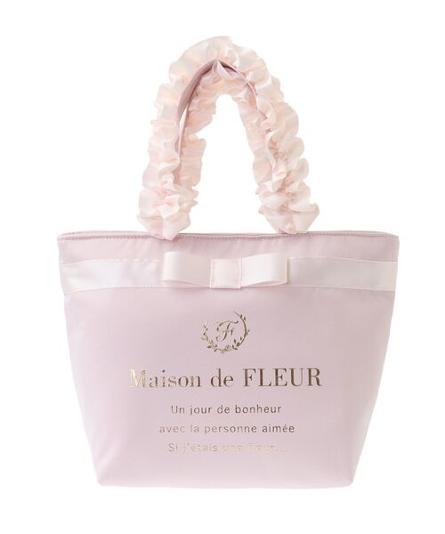 【Maison de FLEUR】トートSバッグ マルチポケット帆布トートSバッグ（トートバッグ）｜Maison de