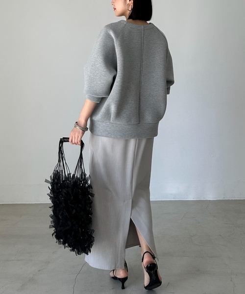 Doux archives(ドゥアルシーヴ)の「ダブルクロスタイトスカート(スカート・レディース・ブラック/グレー/ベージュ・SMALL/MEDIUM)」の13枚目の写真