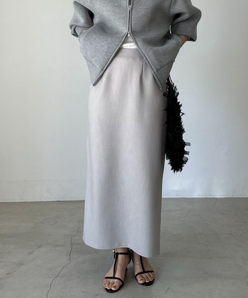 Doux archives(ドゥアルシーヴ)の「ダブルクロスタイトスカート(スカート・レディース・ブラック/グレー/ベージュ・SMALL/MEDIUM)」の22枚目の写真