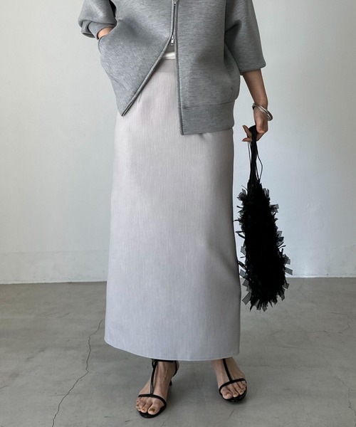 Doux archives(ドゥアルシーヴ)の「ダブルクロスタイトスカート(スカート・レディース・ブラック/グレー/ベージュ・SMALL/MEDIUM)」の16枚目の写真