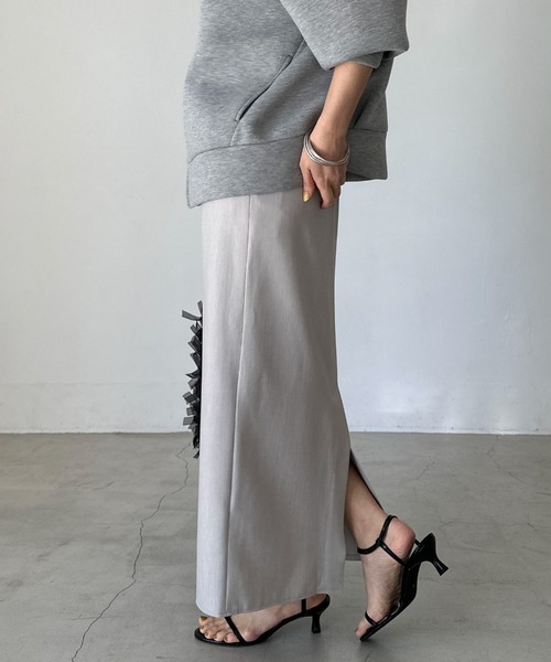 Doux archives(ドゥアルシーヴ)の「ダブルクロスタイトスカート(スカート・レディース・ブラック/グレー/ベージュ・SMALL/MEDIUM)」の18枚目の写真