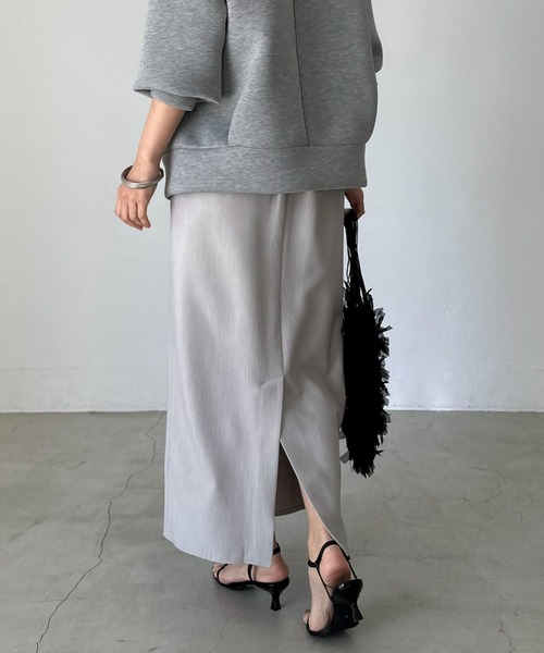 Doux archives(ドゥアルシーヴ)の「ダブルクロスタイトスカート(スカート・レディース・ブラック/グレー/ベージュ・SMALL/MEDIUM)」の19枚目の写真