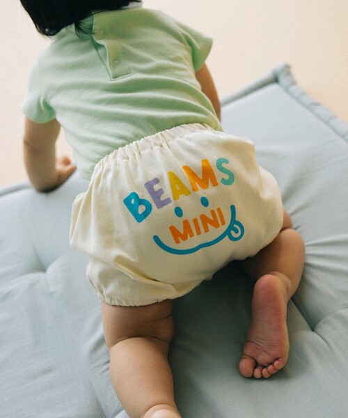 BEAMS mini（ビームスミニ）の「スマイル ベビー ブルマ 2025SS（70～80cm）（その他ベビーウェア・キッズ・サックスブルー/ホワイト系その他5・70/80）」の2枚目の写真