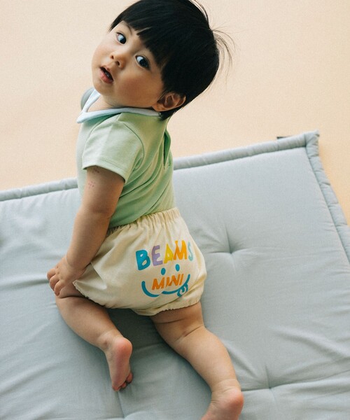 BEAMS mini（ビームスミニ）の「スマイル ベビー ブルマ 2025SS（70～80cm）（その他ベビーウェア・キッズ・サックスブルー/ホワイト系その他5・70/80）」の4枚目の写真