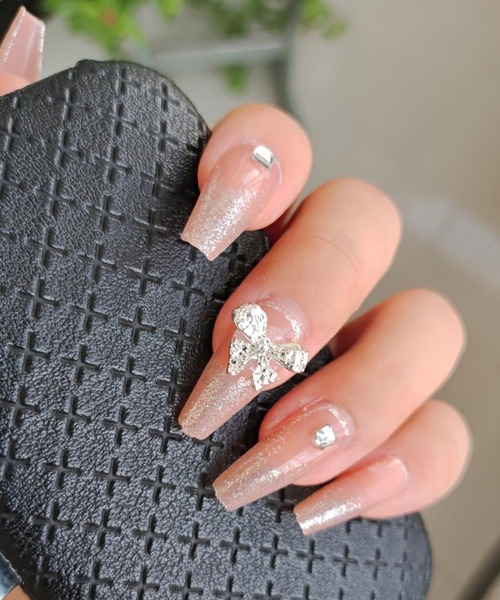 Lace Ladies（レースレディース）の「3D ビジュー付き カラー ネイルチップ セット（ネイルシール/ネイルチップ・レディース・B/A/D/E/F/C・FREE）」の9枚目の写真