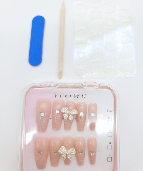 Lace Ladies（レースレディース）の「3D ビジュー付き カラー ネイルチップ セット（ネイルシール/ネイルチップ・レディース・B/A/D/E/F/C・FREE）」の16枚目の写真