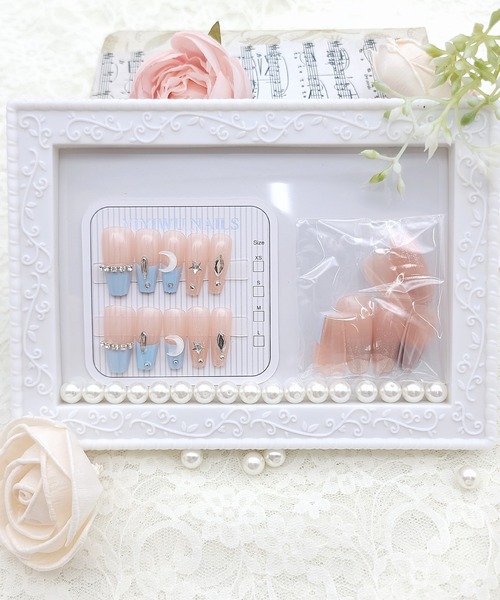 Lace Ladies（レースレディース）の「3D ビジュー付き カラー ネイルチップ セット（ネイルシール/ネイルチップ・レディース・B/A/D/E/F/C・FREE）」の17枚目の写真