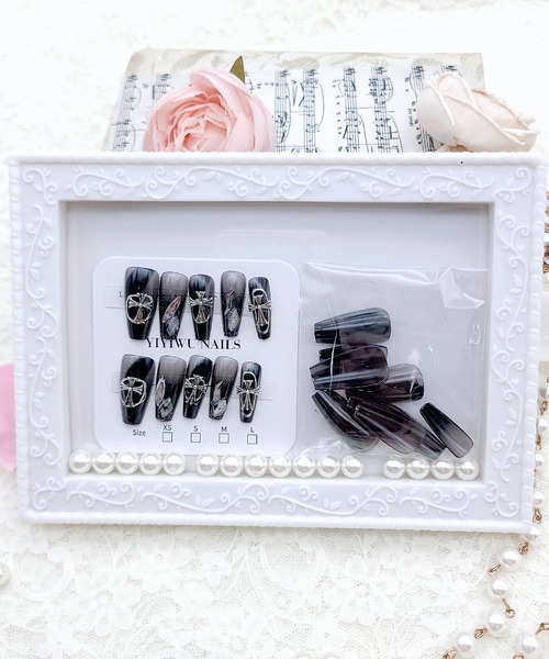 Lace Ladies（レースレディース）の「3D ビジュー付き カラー ネイルチップ セット（ネイルシール/ネイルチップ・レディース・B/A/D/E/F/C・FREE）」の20枚目の写真