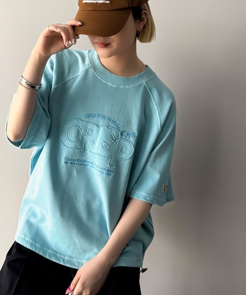 Java（ジャバ）の「《JaVaジャバコラボ》裾はドロストでお好みのシルエットに。ヴィンテージライクな半袖ロゴTシャツ（Tシャツ/カットソー・レディース・ライトブルー/チャコールグレー/ピンク・LARGE/X-LARGE/MEDIUM/SMALL）」の18枚目の写真
