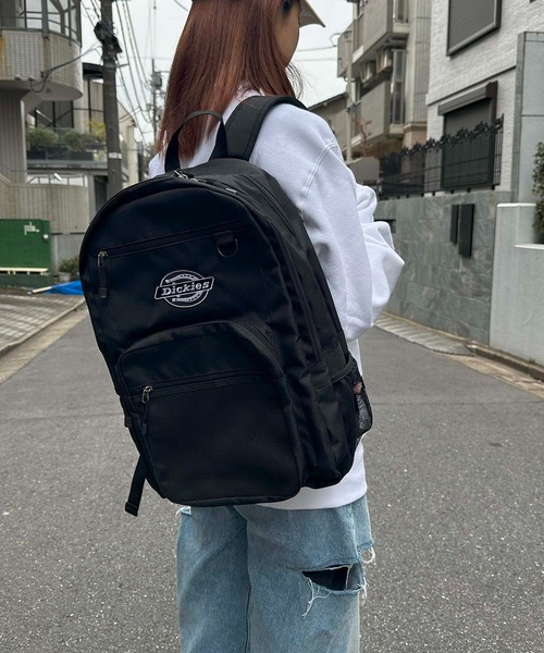 Dickies(ディッキーズ)の「Dickies / DK ICON LOGO STUDENT PACK / 18421700(バックパック/リュック・レディース・ブラック/ホワイト/ブラック系その他・ONESIZE)」の2枚目の写真