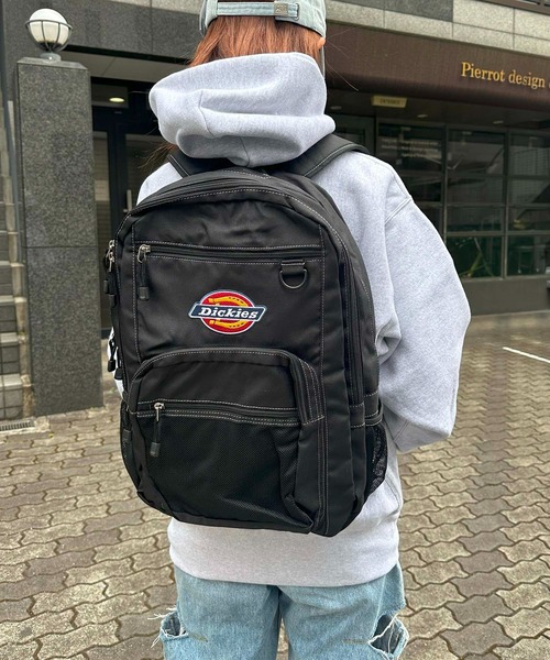 Dickies(ディッキーズ)の「Dickies / DK ICON LOGO STUDENT PACK / 18421700(バックパック/リュック・レディース・ブラック/ホワイト/ブラック系その他・ONESIZE)」の9枚目の写真