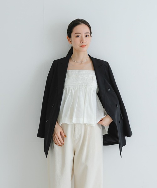 URBAN RESEARCH（アーバンリサーチ）の「レース切り替えキャミブラウス（キャミソール・レディース・ブラック/オフホワイト・FREE）」の16枚目の写真