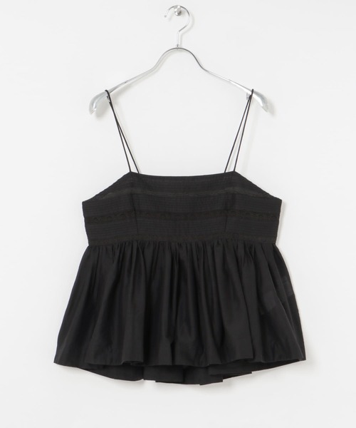 URBAN RESEARCH（アーバンリサーチ）の「レース切り替えキャミブラウス（キャミソール・レディース・ブラック/オフホワイト・FREE）」の20枚目の写真