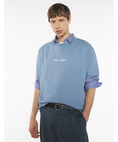 Maison Kitsune(メゾンキツネ)の「MAISON KITSUNE EMBROIDERY OVERSIZE TEE-SHIRT(Tシャツ/カットソー・メンズ・ブラック/ホワイト/グレイッシュブルー・XS/S/M/L/XL/XXS)」の11枚目の写真