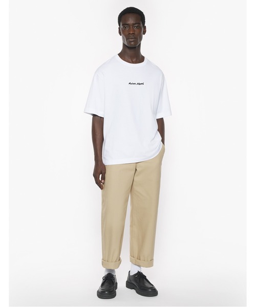 Maison Kitsune(メゾンキツネ)の「MAISON KITSUNE EMBROIDERY OVERSIZE TEE-SHIRT(Tシャツ/カットソー・メンズ・ブラック/ホワイト/グレイッシュブルー・XS/S/M/L/XL/XXS)」の13枚目の写真