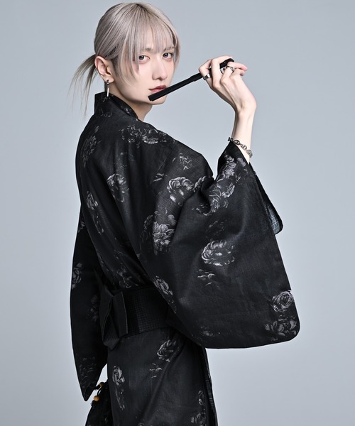 ADRER(アドラー)の「yukata 5 set / 浴衣 5点セット (浴衣・帯・下駄・扇子・巾着)(浴衣・メンズ・ブラック系1/ブラック系3/ブラック系2/ブラック系4・XS/S/M/L)」の21枚目の写真