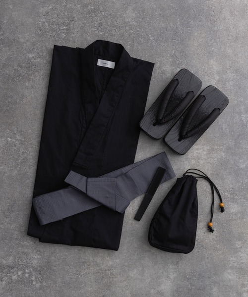 ADRER(アドラー)の「yukata 5 set / 浴衣 5点セット (浴衣・帯・下駄・扇子・巾着)(浴衣・メンズ・ブラック系1/ブラック系3/ブラック系2・XS/S/M/L)」の22枚目の写真