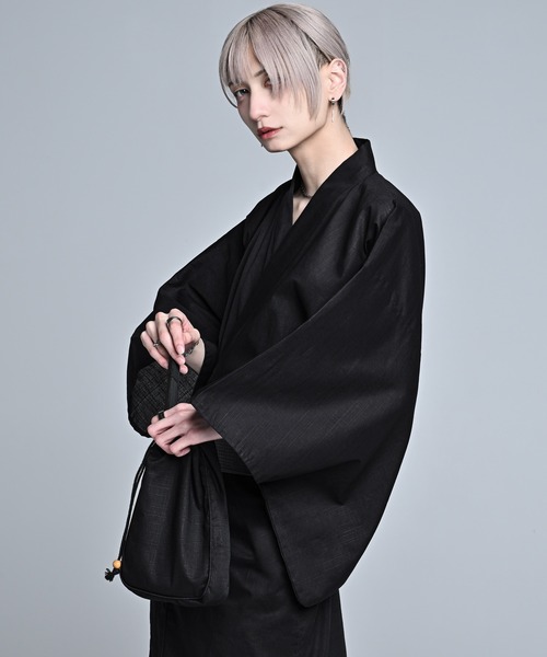 ADRER(アドラー)の「yukata 5 set / 浴衣 5点セット (浴衣・帯・下駄・扇子・巾着)(浴衣・メンズ・ブラック系1/ブラック系3/ブラック系2/ブラック系4・XS/S/M/L)」の13枚目の写真