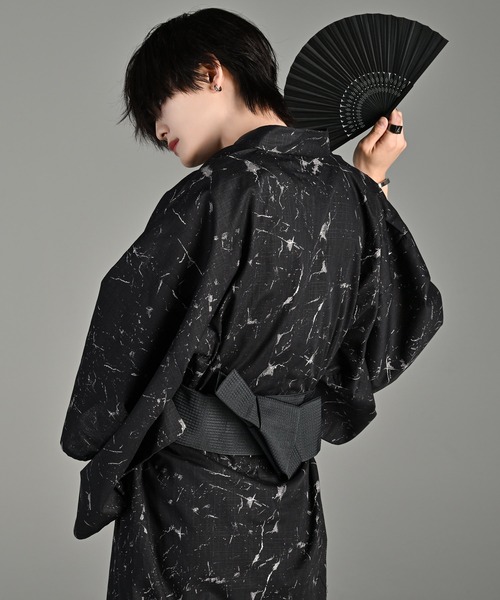 yukata 5 set / 浴衣 5点セット (浴衣・帯・下駄・扇子・巾着)（浴衣