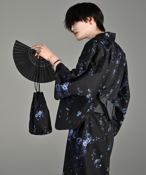 yukata 5 set / 浴衣 5点セット (浴衣・帯・下駄・扇子・巾着)（浴衣