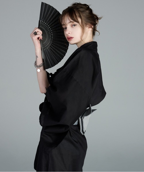 yukata 5 set / 浴衣 5点セット (浴衣・帯・下駄・扇子・巾着)（浴衣