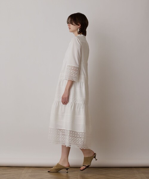 『GRACE CONTINENTAL完売品』ワンピース セール】レースコンビワンピース（ワンピース）｜GRACE