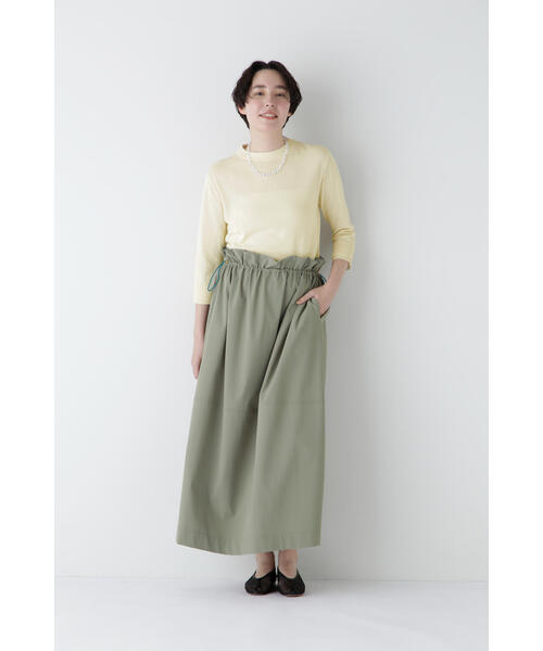 human woman（ヒューマンウーマン）の「◆【ウォッシャブル・UVカット】コットン混モックネックプルオーバー（ニット/セーター・レディース・ホワイト系その他/ネイビー/パープル・MEDIUM）」の14枚目の写真