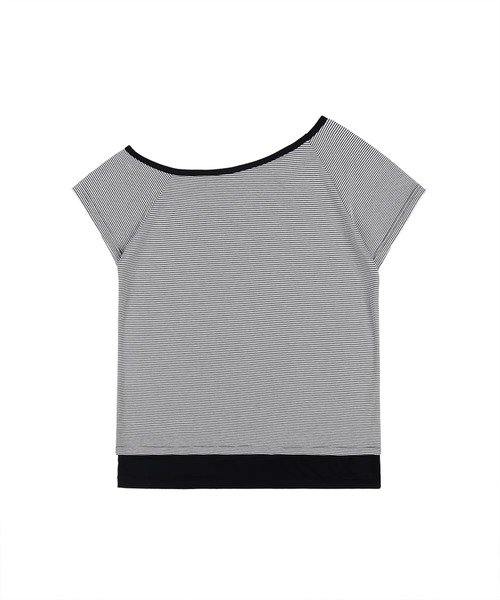 FANCY CLUB（ファンシークラブ）の「A'GEM/9 × .kom 『 FANCY CLUB/ファンシークラブ』 MYSTIC ONE-SHOULDER TEE/ミスティック ワンショルダー TEE（Tシャツ/カットソー・レディース・ブラック/ブラウン・FREE）」の8枚目の写真