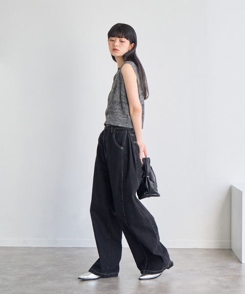 NOGLE(ノグル)の「【NOGLE/ノグル】ミックスサマーニット(その他トップス・レディース・ネイビー/ブラウン/ブラック/アイボリー・FREE)」の11枚目の写真