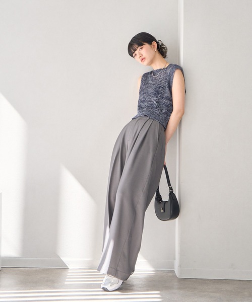 NOGLE(ノグル)の「【NOGLE/ノグル】ミックスサマーニット(その他トップス・レディース・ネイビー/ブラウン/ブラック/アイボリー/ホワイト系・FREE)」の22枚目の写真