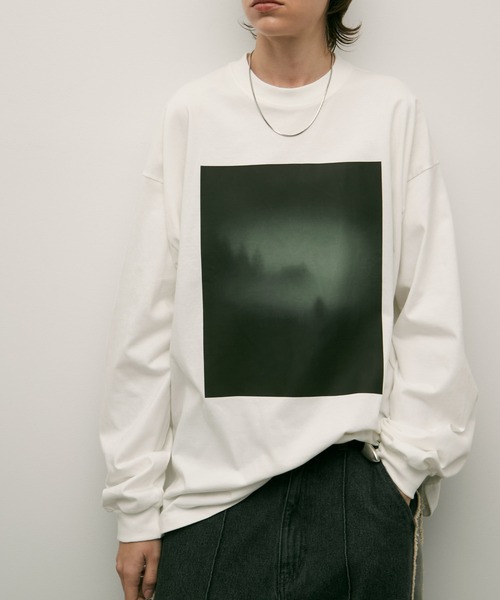 ENDER PRODUCTS(エンダープロダクツ)の「ノイズランドスケープグラフィックプリントカットソー【ENDER PRODUCTS/エンダープロダクツ】(Tシャツ/カットソー・メンズ・ホワイト・L)」の7枚目の写真
