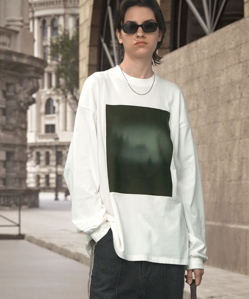 ENDER PRODUCTS(エンダープロダクツ)の「ノイズランドスケープグラフィックプリントカットソー【ENDER PRODUCTS/エンダープロダクツ】(Tシャツ/カットソー・メンズ・ホワイト・L)」の5枚目の写真