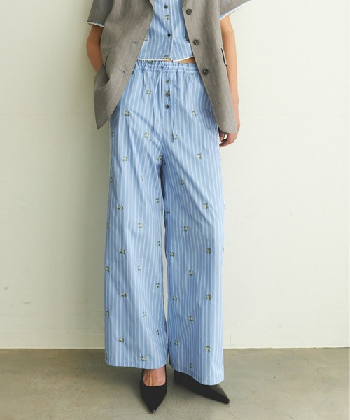 MAISON SPECIAL（メゾンスペシャル）の「Pajama Easy Pants/パジャマイージーパンツ【MAISON SPECIAL/メゾンスペシャル】■セットアップ対応■（その他パンツ・レディース・ブルー/アイボリー/ピンク・38/36）」の19枚目の写真