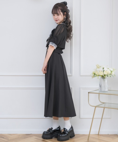 ROJITA（ロジータ）の「袖リボンテーラードワンピース