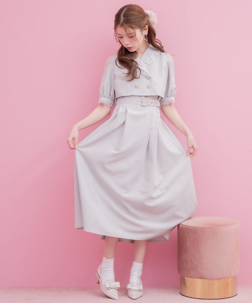 ROJITA（ロジータ）の「袖リボンテーラードワンピース