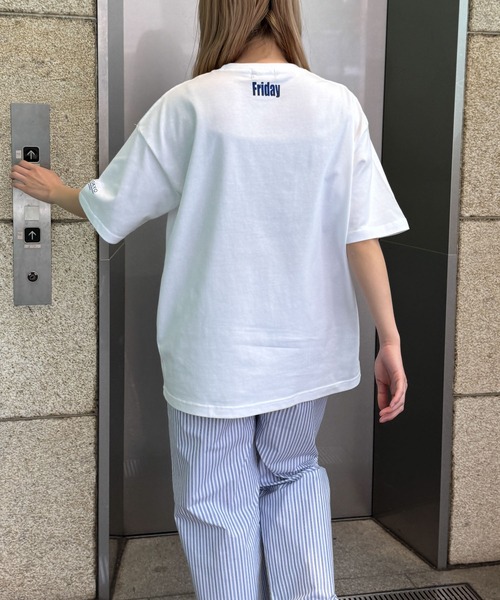 CANAL JEAN(キャナルジーン)の「1975 TOKYO Thursday半袖Tシャツ(Tシャツ/カットソー・レディース・ブラック/ホワイト・MEDIUM/LARGE/X-LARGE)」の8枚目の写真