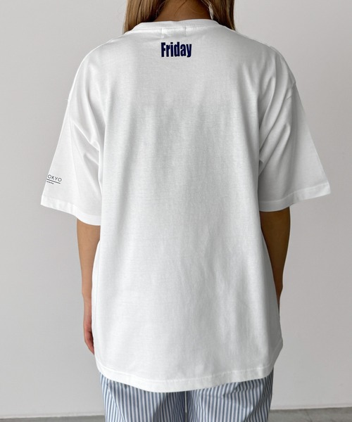 CANAL JEAN(キャナルジーン)の「1975 TOKYO Thursday半袖Tシャツ(Tシャツ/カットソー・レディース・ブラック/ホワイト・MEDIUM/LARGE/X-LARGE)」の16枚目の写真