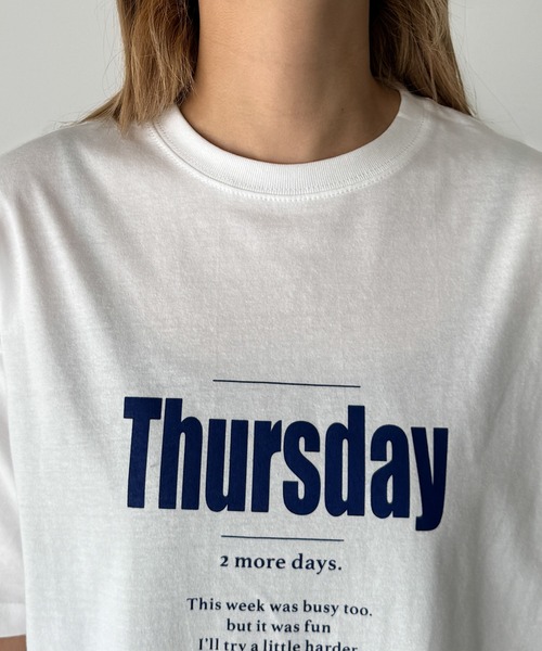 CANAL JEAN(キャナルジーン)の「1975 TOKYO Thursday半袖Tシャツ(Tシャツ/カットソー・レディース・ブラック/ホワイト・MEDIUM/LARGE/X-LARGE)」の17枚目の写真