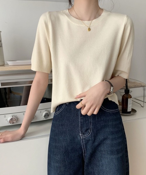 【2点まとめ購入】サマーニット×2 セール】着た瞬間、さらふわ。15色×美シルエットの万能サマー