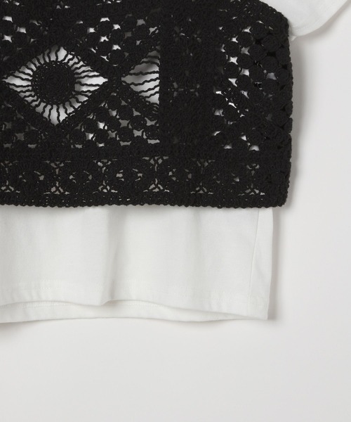 GLOBAL WORK（グローバルワーク）の「かぎ針ベストセットT半袖/326104（ベスト・キッズ・ブラック/アイボリー・130cm/140cm/150cm/160cm）」の13枚目の写真