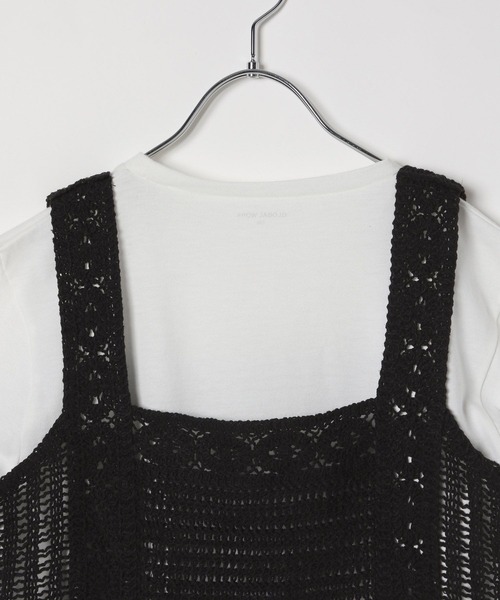 GLOBAL WORK（グローバルワーク）の「かぎ針ベストセットT半袖/326104（ベスト・キッズ・ブラック/アイボリー・130cm/140cm/150cm/160cm）」の15枚目の写真
