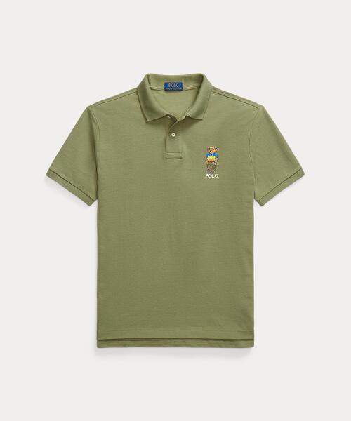 POLO RALPH LAUREN(ポロ ラルフ ローレン)の「カスタム スリム Polo ベア メッシュ ポロシャツ(ポロシャツ・メンズ・グリーン・XXL/XS/XL/L/M/S)」の2枚目の写真