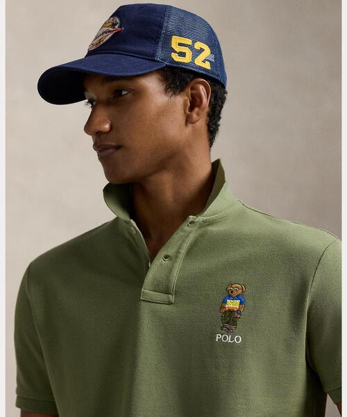 POLO RALPH LAUREN(ポロ ラルフ ローレン)の「カスタム スリム Polo ベア メッシュ ポロシャツ(ポロシャツ・メンズ・グリーン・XXL/XS/XL/L/M/S)」の5枚目の写真