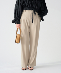 IENA | 《追加2》TA/PL ジョーゼットタックワイドパンツ(スラックス)