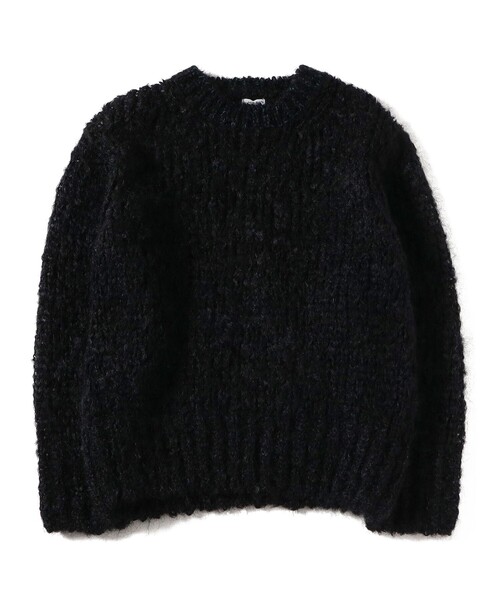 fennica(フェニカ)の「homspun / モヘヤ ニット プルオーバー(ニット/セーター・レディース・ブラック・ONE SIZE)」の1枚目の写真